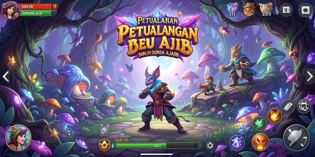 Tangkapan layar gameplay <strong>369ZK</strong> menampilkan petualangan seru menjelajahi dunia fantastis.