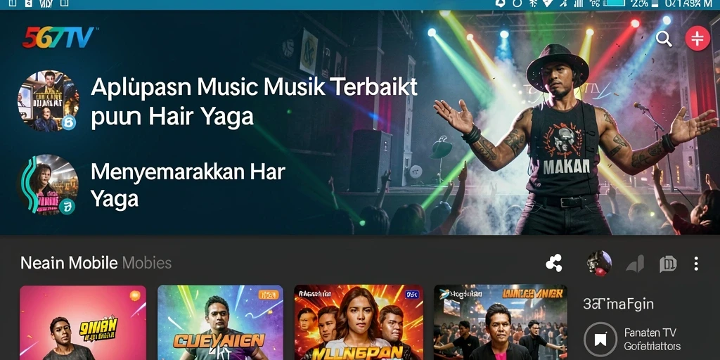 Tangkapan layar gameplay 567TV menunjukkan pengalaman musik yang kaya.