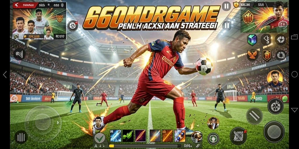 Screenshot gameplay 666FF yang menampilkan pertandingan seru dan mendebarkan.