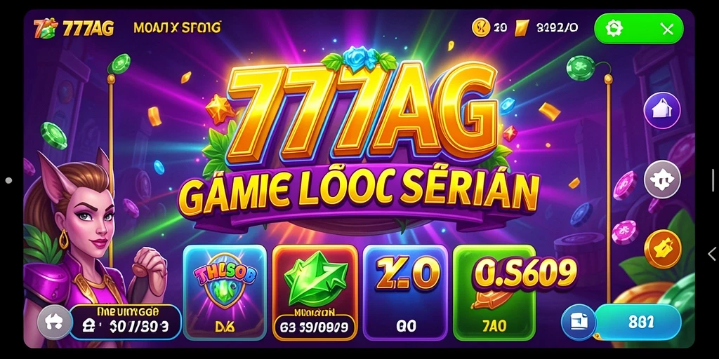 Tampilan gameplay seru di 777AG dengan gulungan yang berputar.