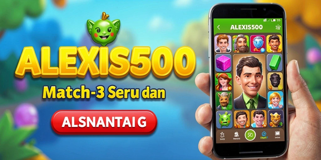 Screenshot gameplay ALEXIS500 yang menampilkan aksi Match-3 yang mengasyikkan.