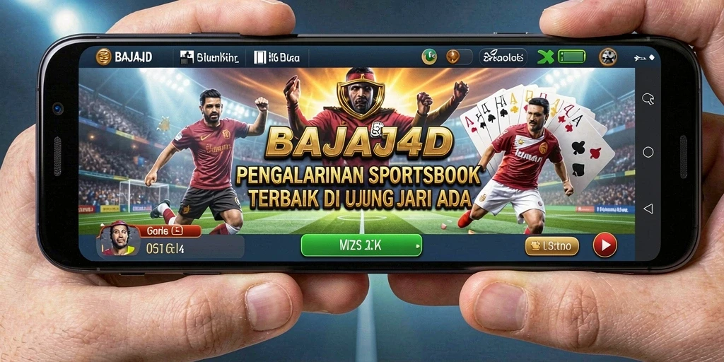 Screenshot utama BAJAJ4D menampilkan antarmuka aplikasi Sportsbook yang menarik dan interaktif.