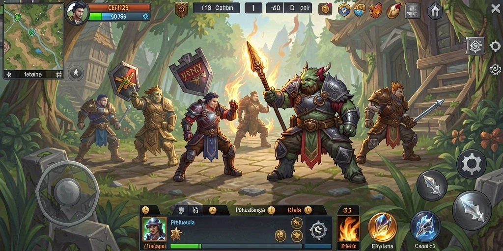Tampilan gameplay RPG CERI123 yang menarik dan penuh aksi.