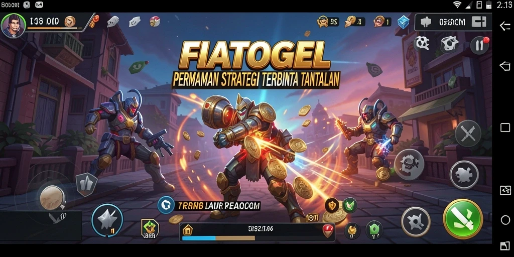 Tampilan gameplay FIATOGEL yang mendebarkan dan strategi yang mendalam.