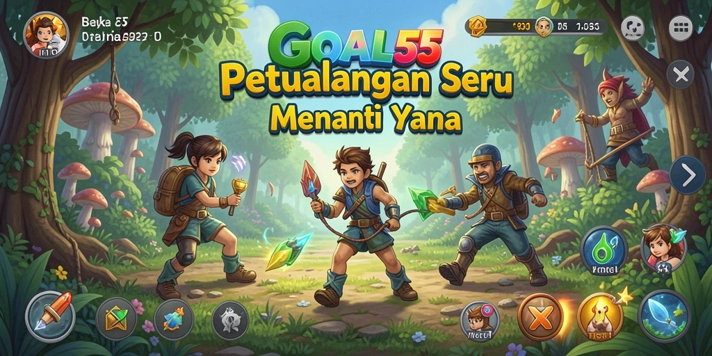 Tampilan menakjubkan dari gameplay seru di GOAL55.
