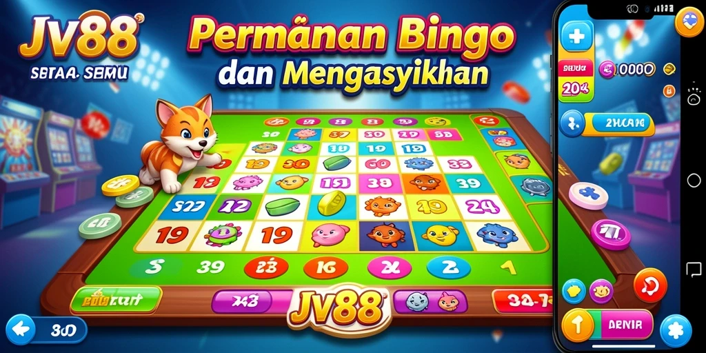 Tampilan menarik dari gameplay Bingo yang seru dan interaktif.