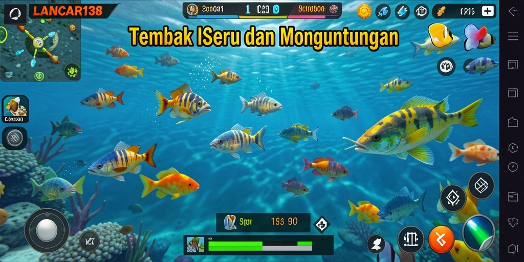 Tampilan gameplay menembak ikan yang seru di LANCAR138.
