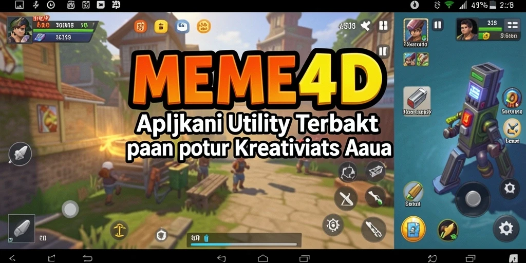 Tampilan antarmuka sederhana dan kreativitas tinggi di MEME4D.