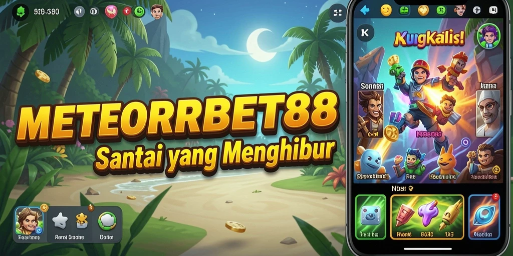 Tampilan gameplay <strong>METEORBET88</strong> yang seru dan penuh warna.