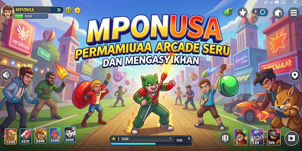 Screenshot utama <strong>MPONUSA</strong> menampilkan gameplay yang dinamis dan menarik.