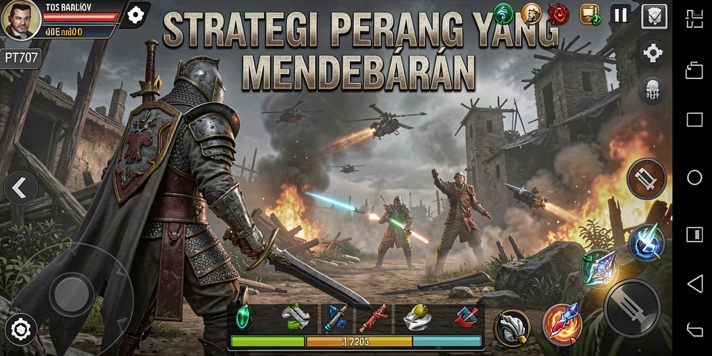 Tampilan gameplay PT707 yang menegangkan dan strategis.