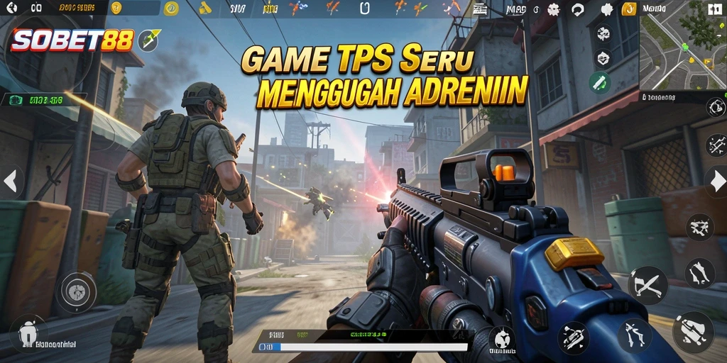 Tangkapan layar gameplay SOBET88 menampilkan aksi pertempuran seru.