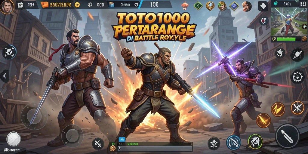 Gameplay seru di TOTO1000 dengan pertempuran pemain secara real-time.