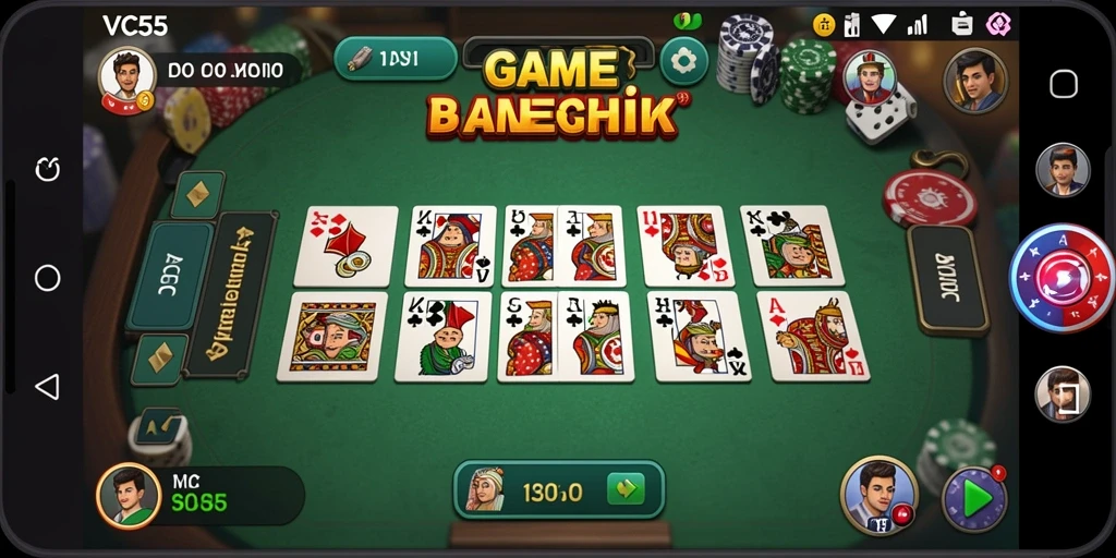 Screenshot VC55 menampilkan gameplay Domino yang menarik dan seru.