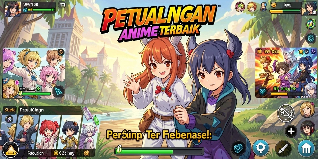 Tampilan gameplay menarik dari VW108 dengan desain karakter anime yang memukau.