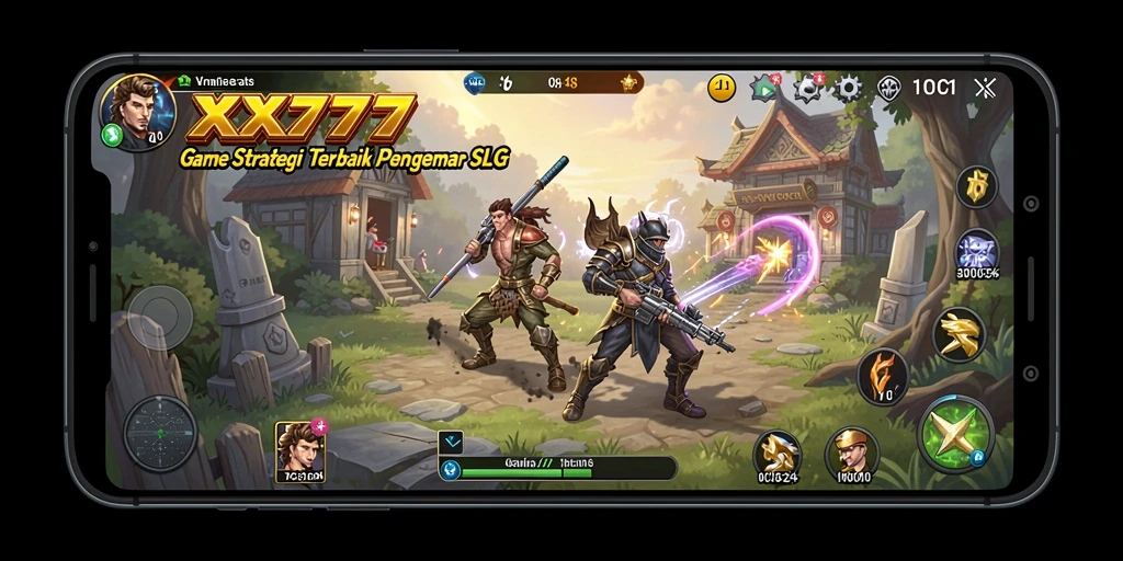 Tampilan gameplay SLG yang seru dan mendebarkan di XXX777.