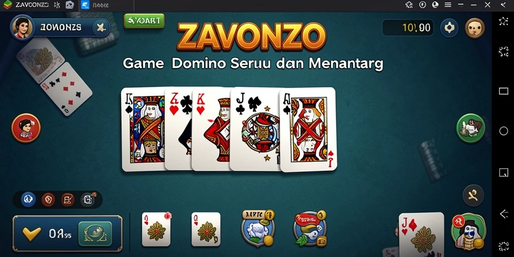 Tampilan menarik dan seru dari gameplay ZAVONZO.